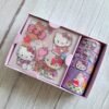 Cute Kitty Washi Tape Set 4 Rolls, 2 Stickers Decorative Masking Tapes for Arts, DIY Crafts, Journals, Planners, Scrapbook, Wrapping - Multicolor
