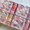 Cute Kitty Washi Tape Set 4 Rolls, 2 Stickers Decorative Masking Tapes for Arts, DIY Crafts, Journals, Planners, Scrapbook, Wrapping - Multicolor